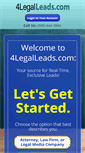 Mobile Screenshot of 4legalleads.com